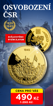 Osvobození ČSR na ražbě zušlechtěné ryzím zlatem
