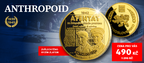 Anthropoid 1942 – ražba zušlechtěná ryzím zlatem