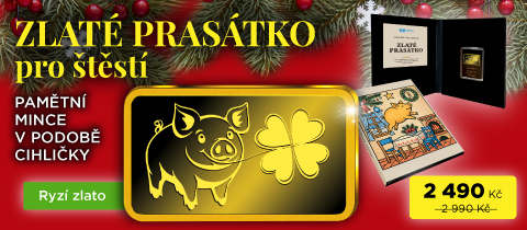Zlaté prasátko pro štěstí