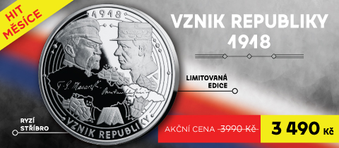 Vznik republiky 1918 v ryzím stříbře