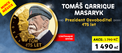 T. G. Masaryk 175 let – kolorovaný