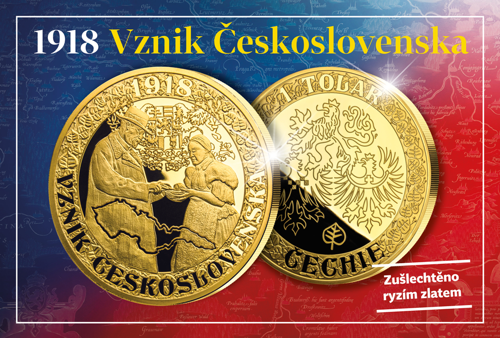 8191 Hrdá historie českého národa - Vznik ČSR 1918 CHINA BASIC 2x Blister