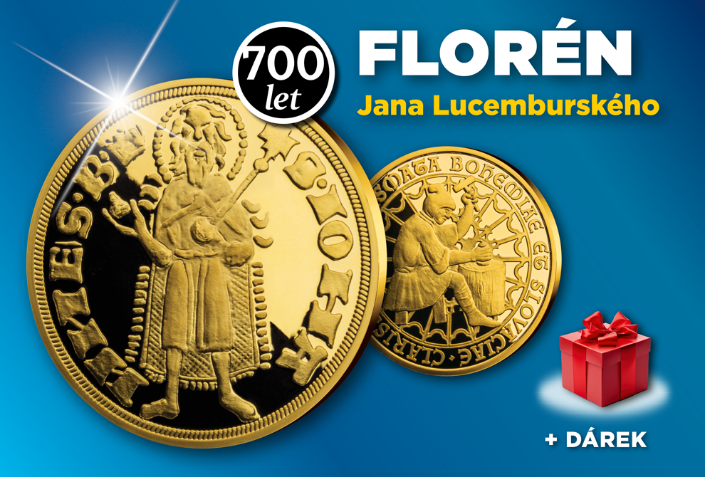 8153 COSAG - Nejslavnější mince Česka a Slovenska - Florén Jana Lucemburského - WEB price