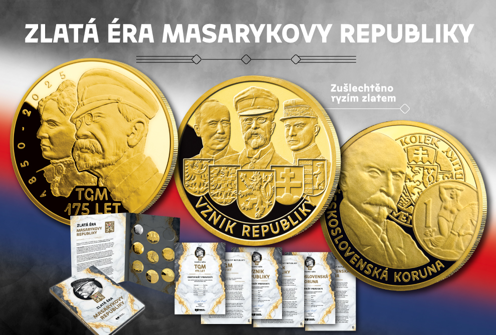M3194BM - CSIN, Premium pack kolekce CPRBM7 BM - T. G. Masaryk 175 let + album