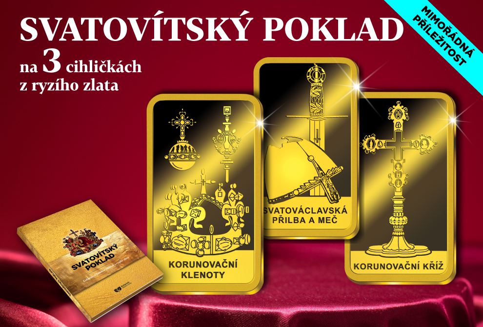 8154 - CPOKAU 3+21 cihliček - klenoty, přilba a meč, kříž