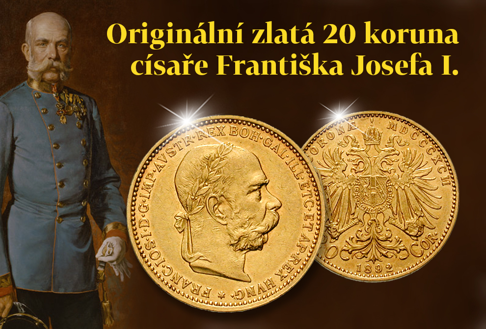 Franz Joseph I. na historické 20 koruně