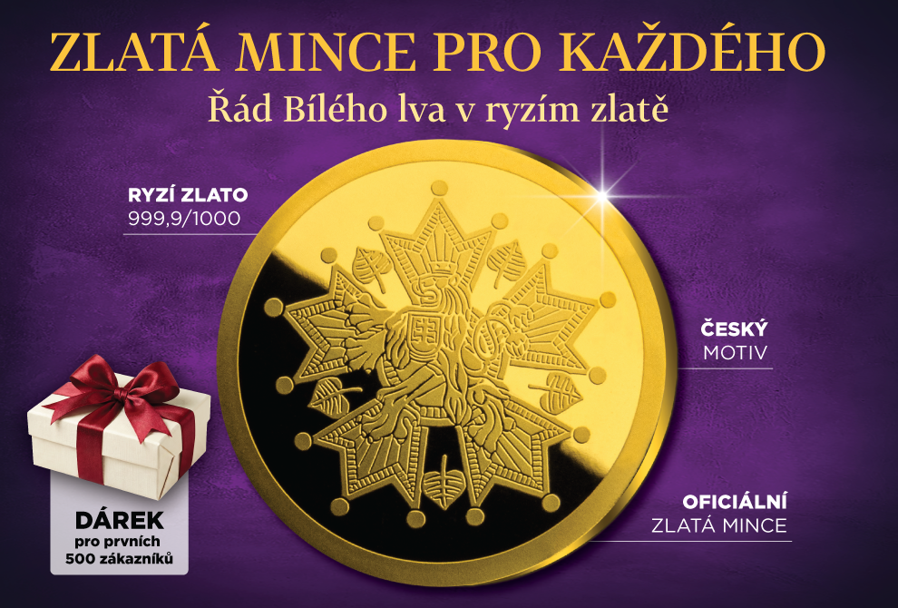 M3911AU - Řád Bílého lva, zlatá mince