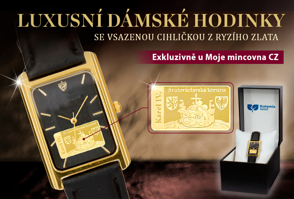 M1790AU Hodinky dámské s cihličkou Svatováclavská koruna