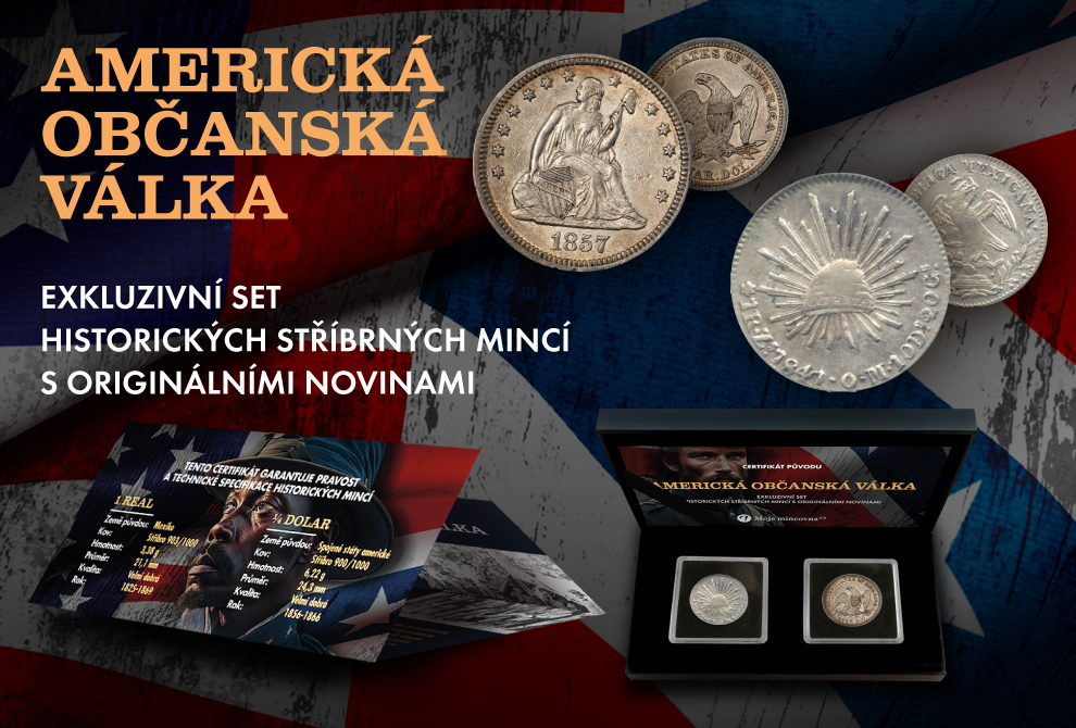 M2510AG - Exkluzivní set originálních historických mincí - Americká občanská válka