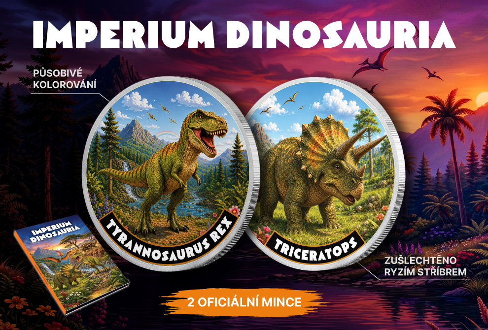 8202 - CDINO 2+22 Tyrannosaurus a Triceratops + album