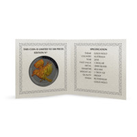 Kookaburra 2018 ruthenium a zlatý hologram stříbrná mince 1 oz