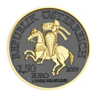 Wiener Neustadt stříbrná mince 1 oz Golden Ring Ruthenium