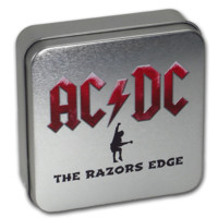 AC/DC - The Razors Edge stříbrná mince 2 oz Black Proof