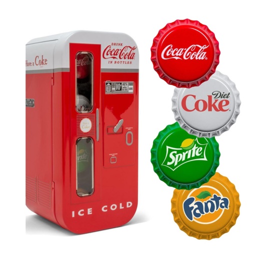 Coca-Cola Automat sběratelský set 4 stříbrných mincí