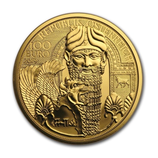 Magické zlato Mezopotámie zlatá mince 1/2 oz Proof