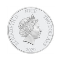 Lunární rok krysy stříbrná mince 1 oz kolorovaná