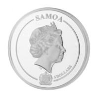 Zlatá růže - královna květin stříbrná mince 1 oz Proof