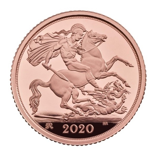 Velká Británie Sovereign 2020 zlatá mince proof