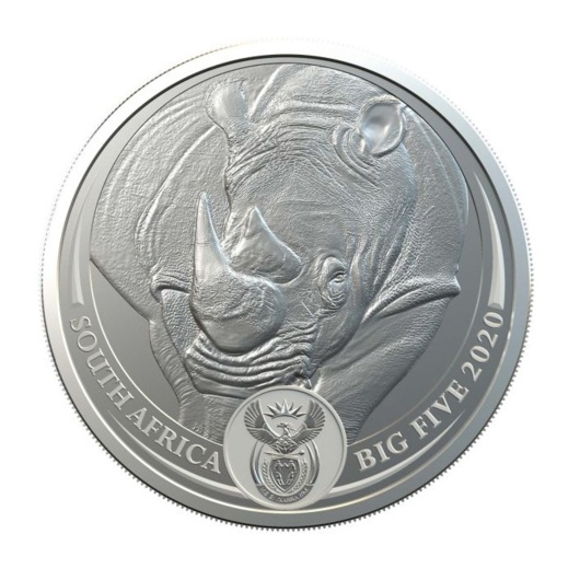 Nosorožec stříbrná mince 1 oz ve sběratelském blisteru