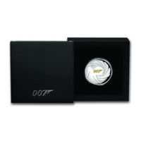 James Bond stříbrná mince 1 oz proof vysoký reliéf