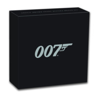 James Bond stříbrná mince 1 oz proof vysoký reliéf