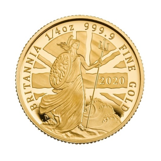 Britannia 2020 zlatá mince 1/4 oz Proof