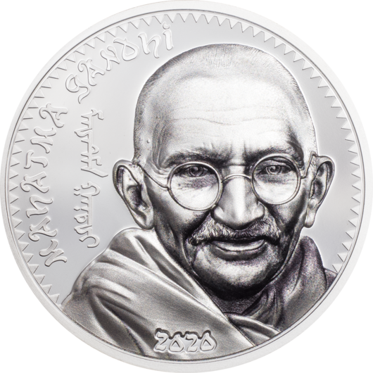 Mahatma Gandhi stříbrná mince 1 oz