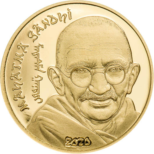 Mahatma Gandhi zlatá mince 0,5 g
