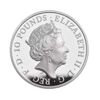 Bílý kůň Hannoveru stříbrná mince 5 oz proof