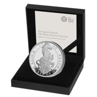 Bílý kůň Hannoveru stříbrná mince 1 oz proof