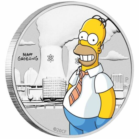 Homer Simpson stříbrná mince 1/2 oz