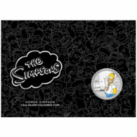 Homer Simpson stříbrná mince 1/2 oz