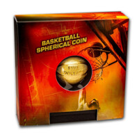 Basketbalový míč 3D stříbrná mince 1 oz Proof