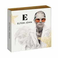 Elton John stříbrná mince 1 oz proof kolorovaná