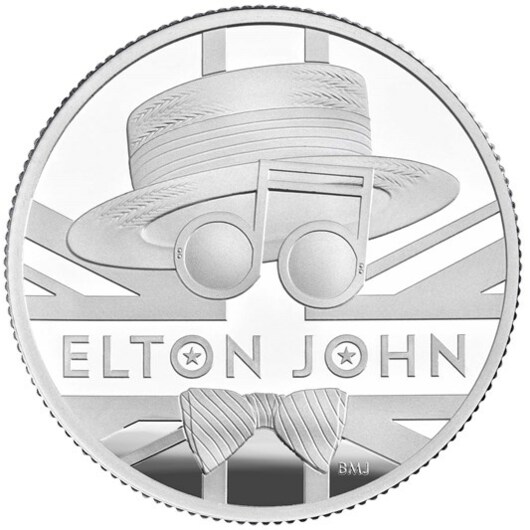 Elton John stříbrná mince 1/2 oz proof