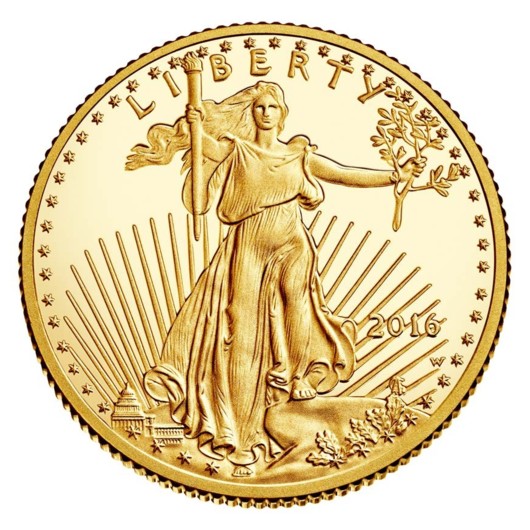 Zlatý Americký orel  2016 1\/10 oz proof