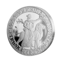 Čechie, patronka českých zemí v čistém ražebním lesku + certifikát + dobová rytina