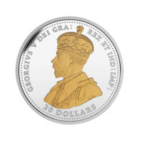 100 let od bitvy u Passchendaele stříbrná mince 1 oz proof pozlacená