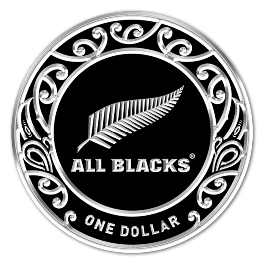 All Blacks stříbrná mince 1 oz