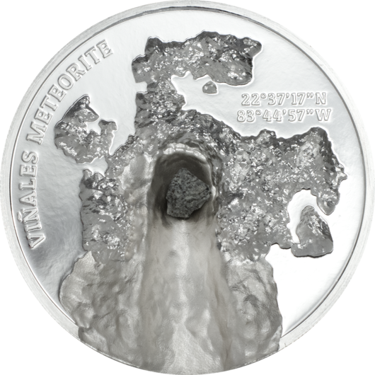 Vinales Meteorit stříbrná mince