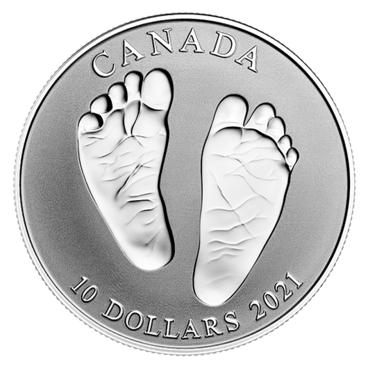 Vítej na světě v roce 2021! stříbrná pamětní mince proof