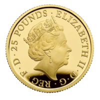 The Griffin of Edward III - zlatá mince 1/4 oz proof