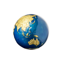 Modrá planeta Země stříbrná mince 3 oz zušlechtěná ryzím zlatem