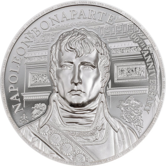 Napoleon Bonaparte – 200. výročí úmrtí -  stříbrná mince proof