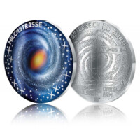 Mléčná dráha 3D stříbrná mince Proof