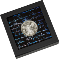 Vitruviánský muž stříbrná mince 1 oz proof