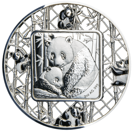 Slavná Panda stříbrná mince 2 oz Proof