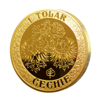 Medaile Koruna svatého Václava pozlacená revers