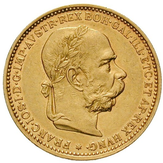 František Josef I. historická 20 koruna