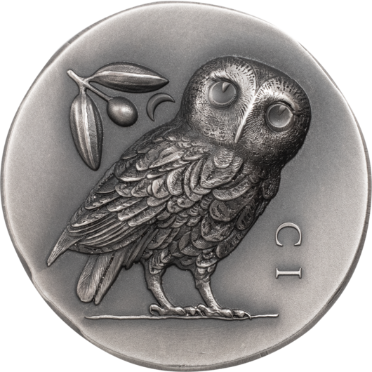 Athénská sova stříbrná mince 1 oz